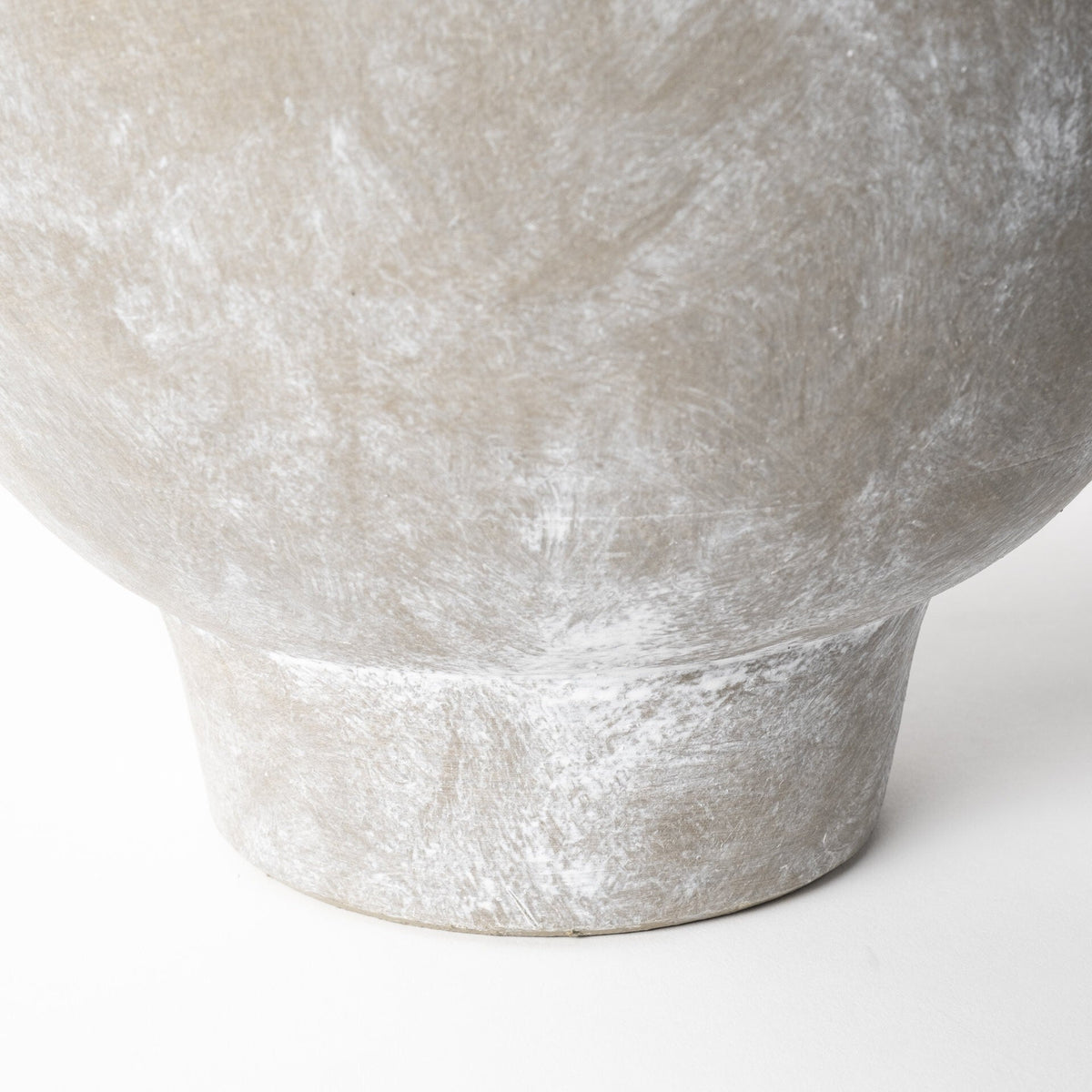 10" Rustic Organic Finish Whitewash Brown Ceramic Vase LuxuryLifeWay Online Store