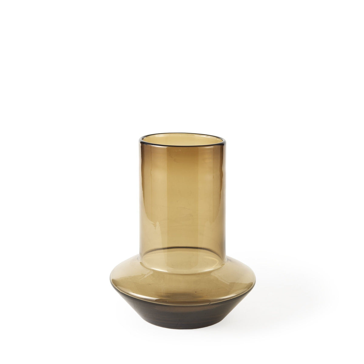 10" Vintage Look Ombre Brown Glass Vase LuxuryLifeWay Online Store