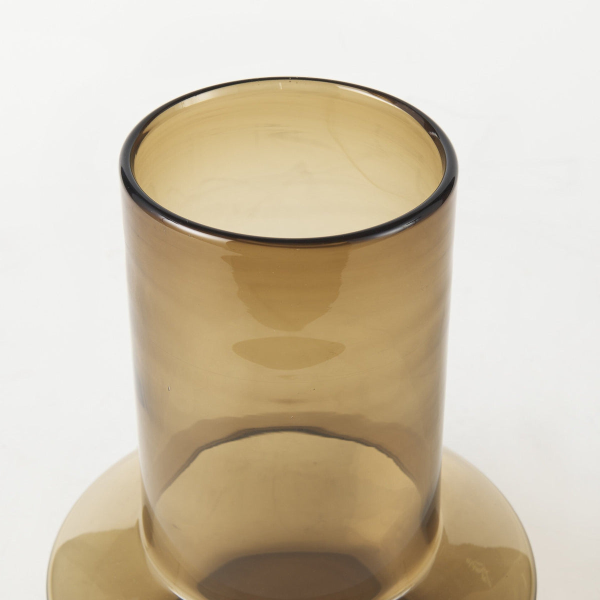10" Vintage Look Ombre Brown Glass Vase LuxuryLifeWay Online Store