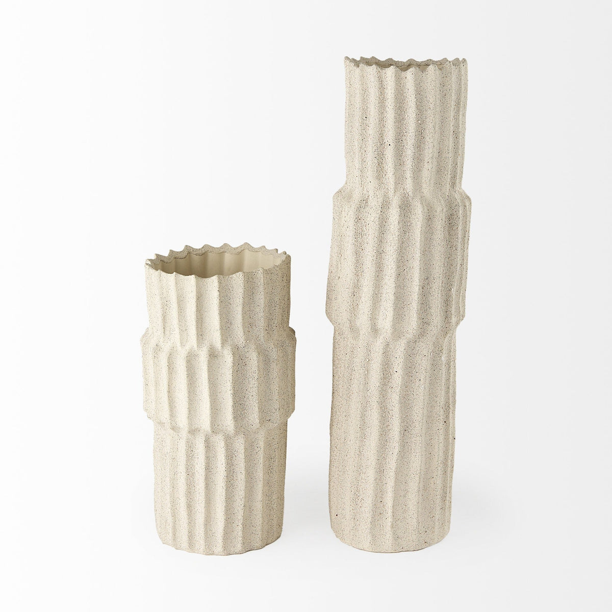23" Jumbo Organic Textured Sand Vase LuxuryLifeWay Online Store
