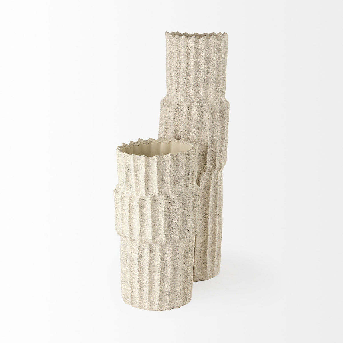 23" Jumbo Organic Textured Sand Vase LuxuryLifeWay Online Store