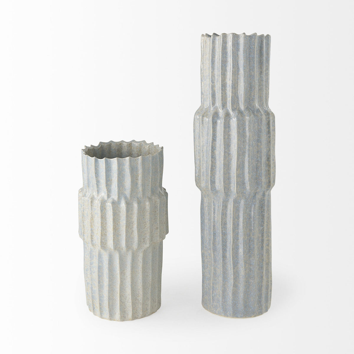 23" Jumbo Organic Textured Gray Vase LuxuryLifeWay Online Store