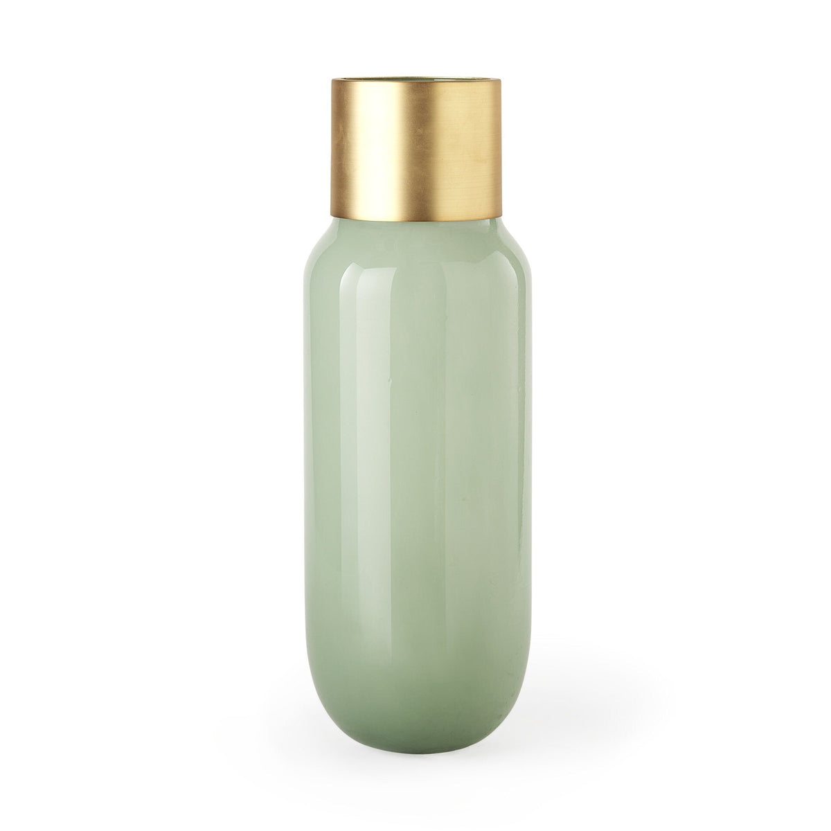 17" Smokey Green and Glass Narrow Vase LuxuryLifeWay Online Store