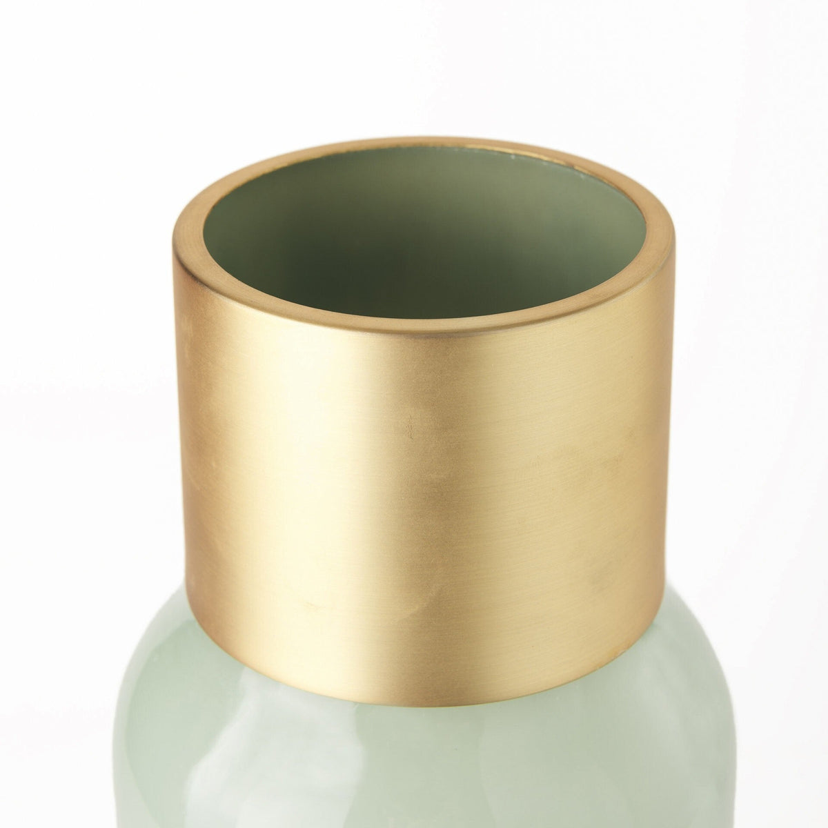 17" Smokey Green and Glass Narrow Vase LuxuryLifeWay Online Store
