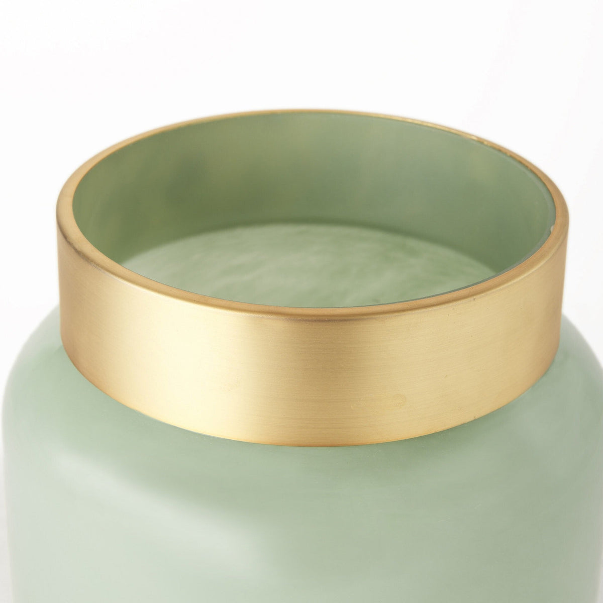 10" Smokey Green and Glass Rounded Square Vase LuxuryLifeWay Online Store