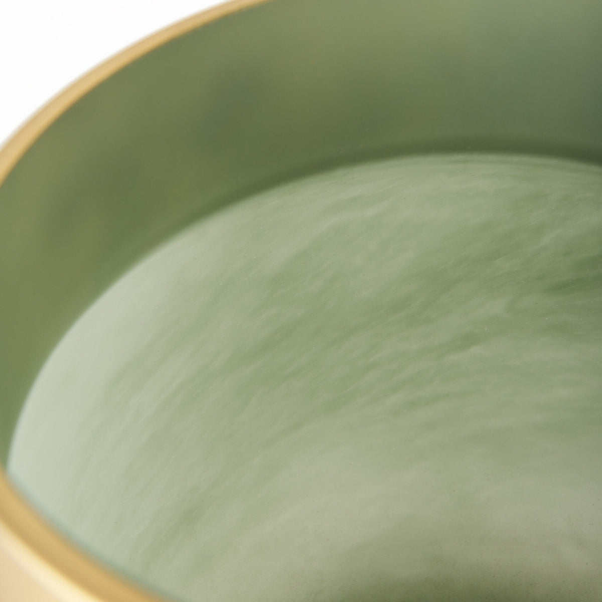 10" Smokey Green and Glass Rounded Square Vase LuxuryLifeWay Online Store