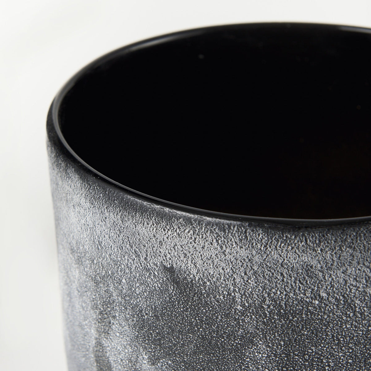 9" Black Brown and Gray Ombre Textured Ceramic Vase LuxuryLifeWay Online Store