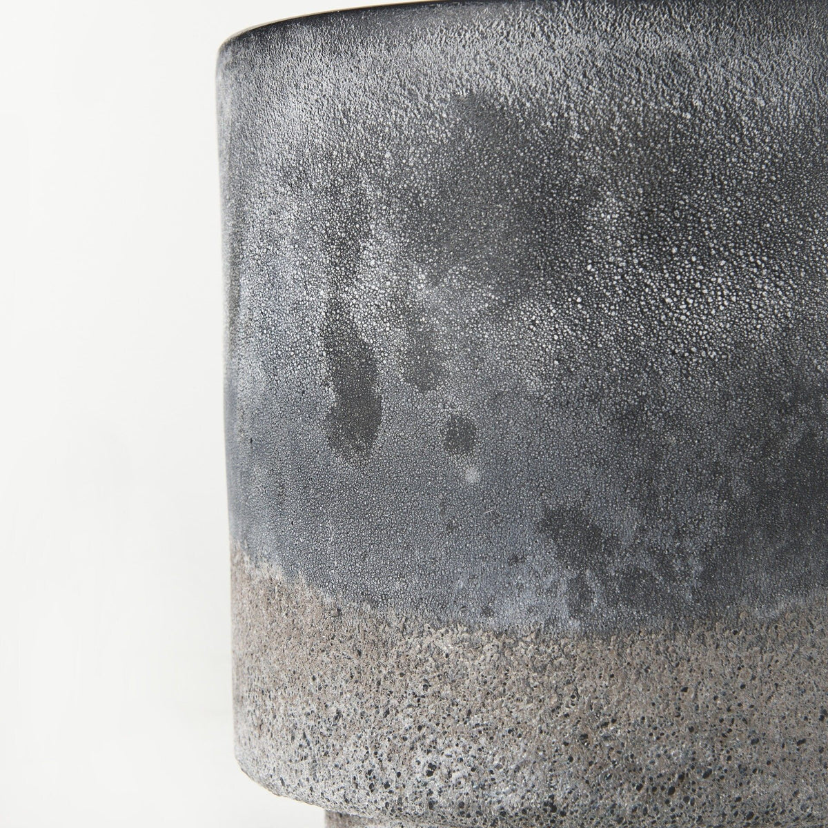 9" Black Brown and Gray Ombre Textured Ceramic Vase LuxuryLifeWay Online Store