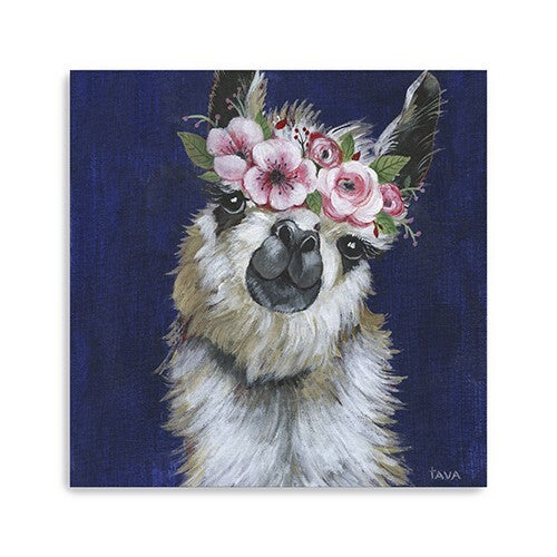 Watercolor Flower Llama Unframed Print Wall Art LuxuryLifeWay Online Store