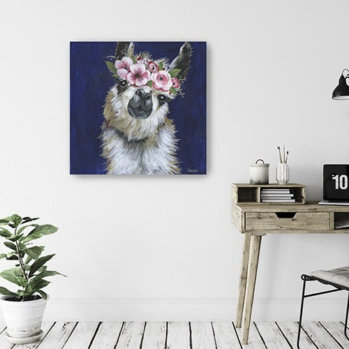 Watercolor Flower Llama Unframed Print Wall Art LuxuryLifeWay Online Store