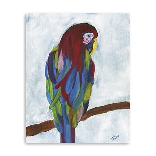 Small Bright and Tropical Parrot Canvas Wall Art LuxuryLifeWay Online Store
