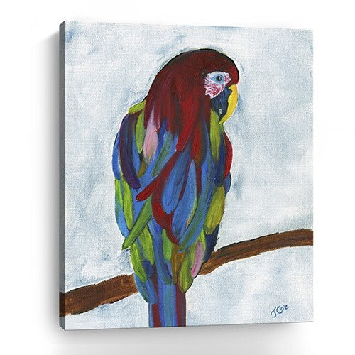 Small Bright and Tropical Parrot Canvas Wall Art LuxuryLifeWay Online Store