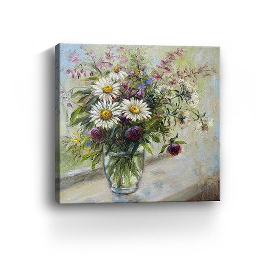 Pretty Vase Of Flowers Unframed Print Wall Art LuxuryLifeWay Online Store