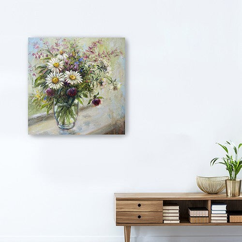 Pretty Vase Of Flowers Unframed Print Wall Art LuxuryLifeWay Online Store