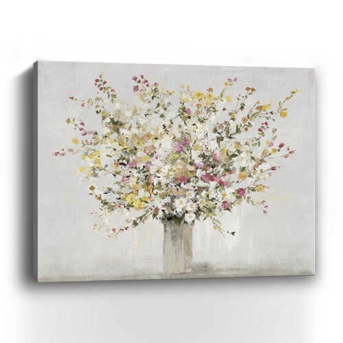 Large Colorful Wildflowers in a Vase Canvas Wall Art LuxuryLifeWay Online Store
