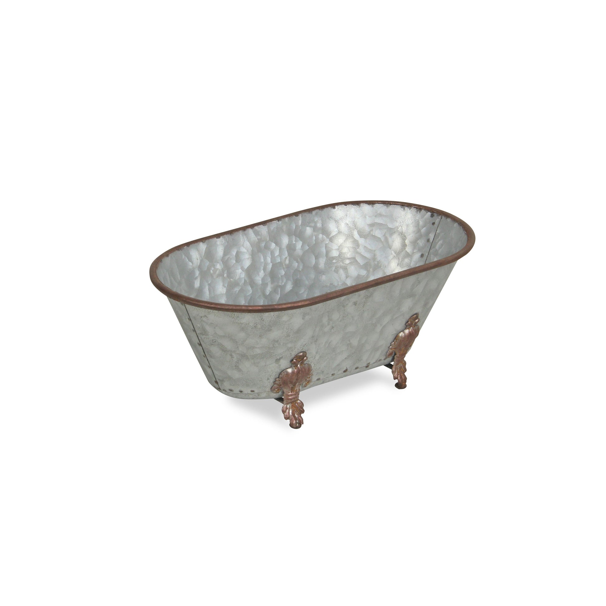 Jumbo Hammered Metal Bathtub Sculpture LuxuryLifeWay Online Store