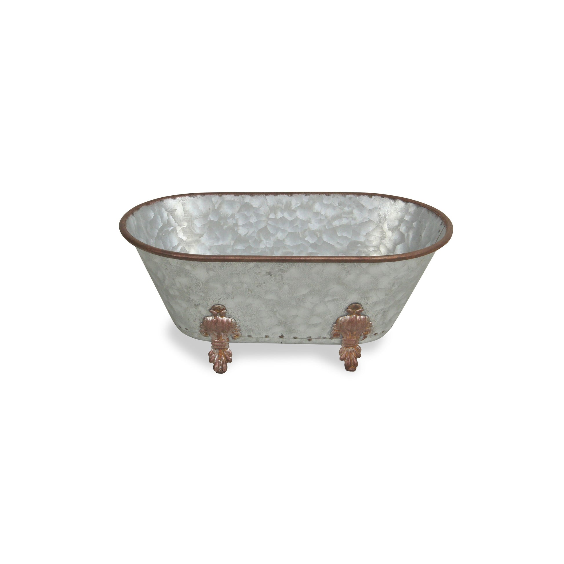 Jumbo Hammered Metal Bathtub Sculpture LuxuryLifeWay Online Store