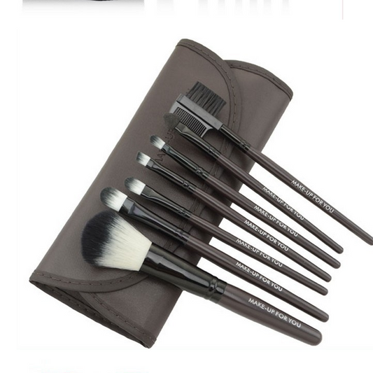7-Piece Makeup Brush Set with Premium Brush Bag LadyShow.Store