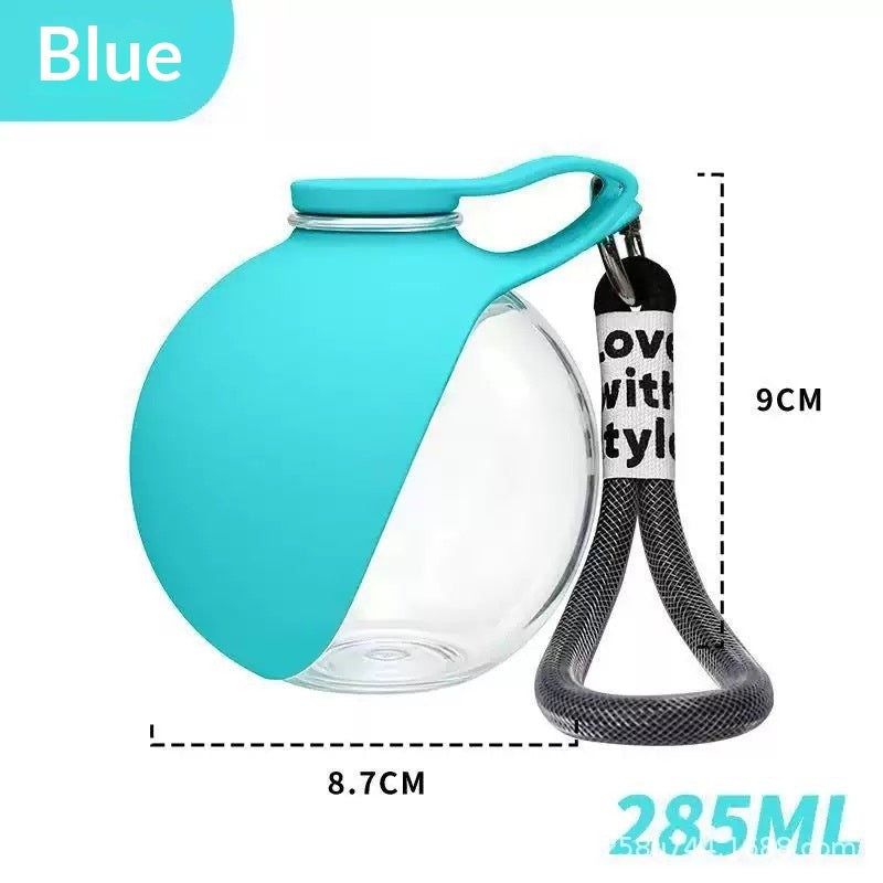 Creative Portable Outdoor Pet Stainless Steel Water Cup Small Dog Water Bottle Convenient Dog Drink Dispenser Puppy Travel Portable Water Bowl Pet Products Pets Fashion