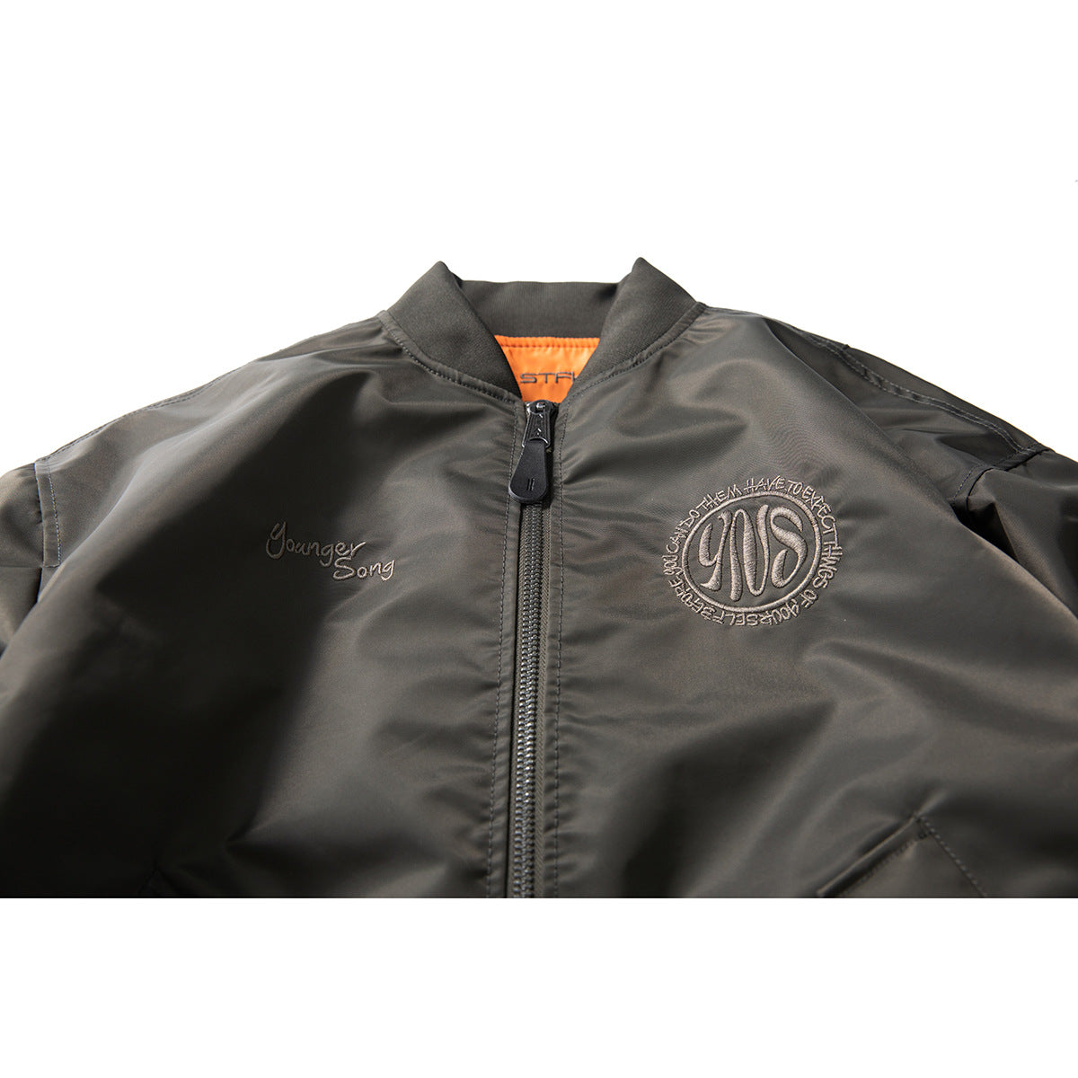 Men's Oversized Hip Hop Bomber Jacket for Spring/Fall Pi-Mart