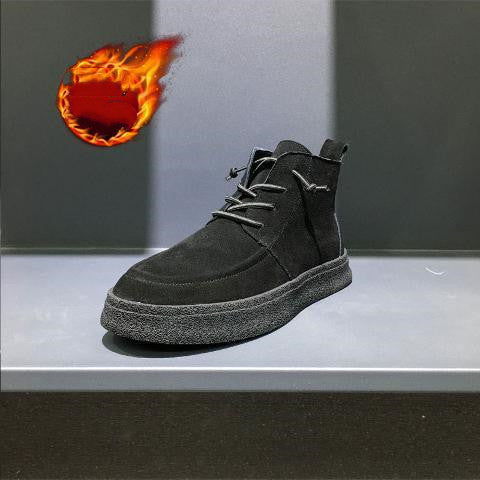 Trendy Casual High-Top Thick Sole Shoes LadyShow.Store