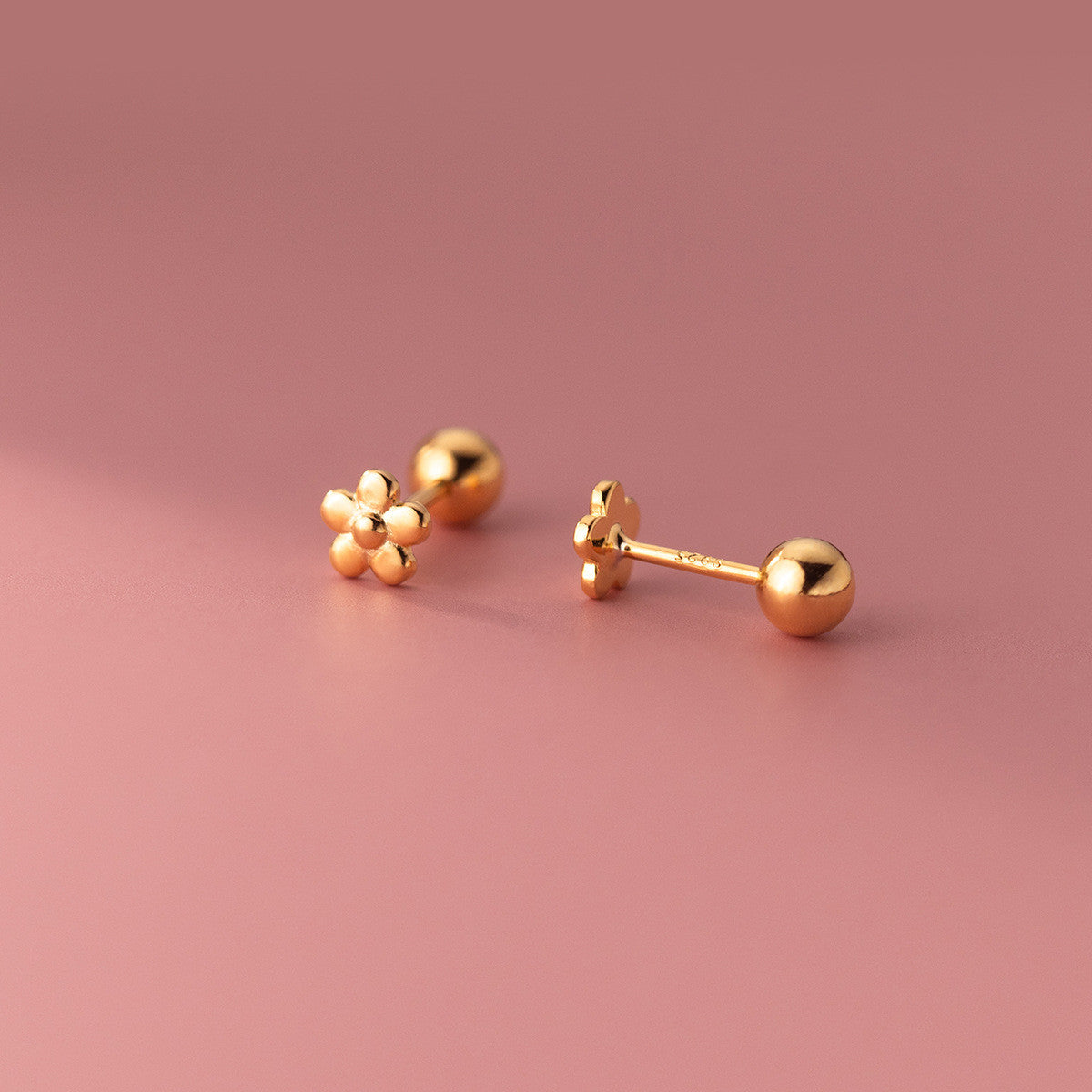 S925 Sterling Silver Flower Thread Earrings LadyShow.Store