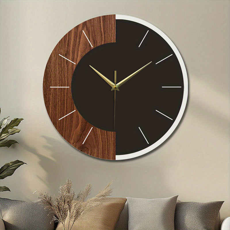 Nordic-style Minimalist Wooden Wall Clock Modern Home Decor Accent Wall Clock PearlNestDecor.com