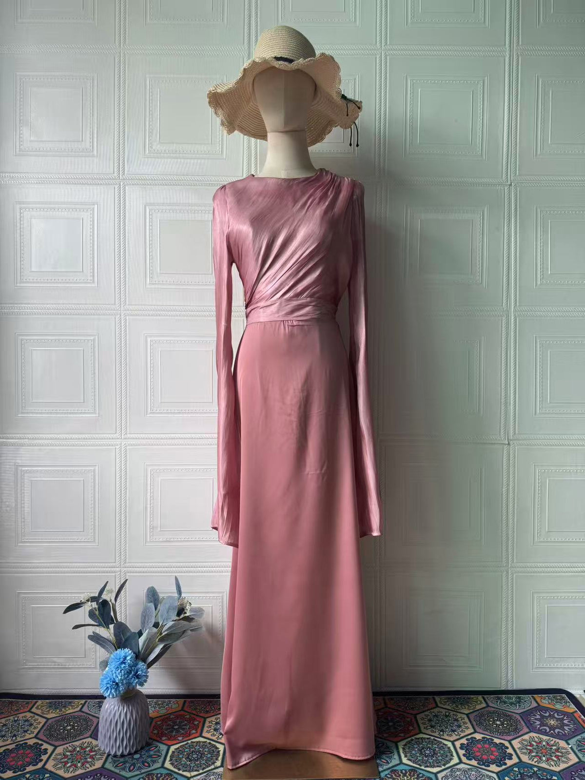 Polyester Long Sleeve Dress Dress Women NorixaFashion.com
