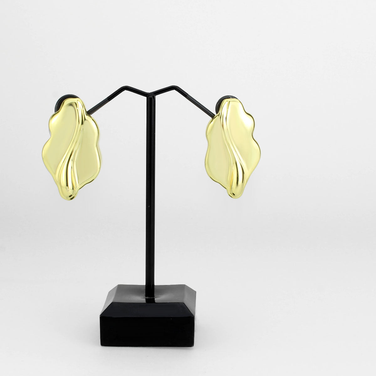 3W1733G - Flash Gold Brass Earring with NoStone in No Stone LuxuryLifeWay Online Store