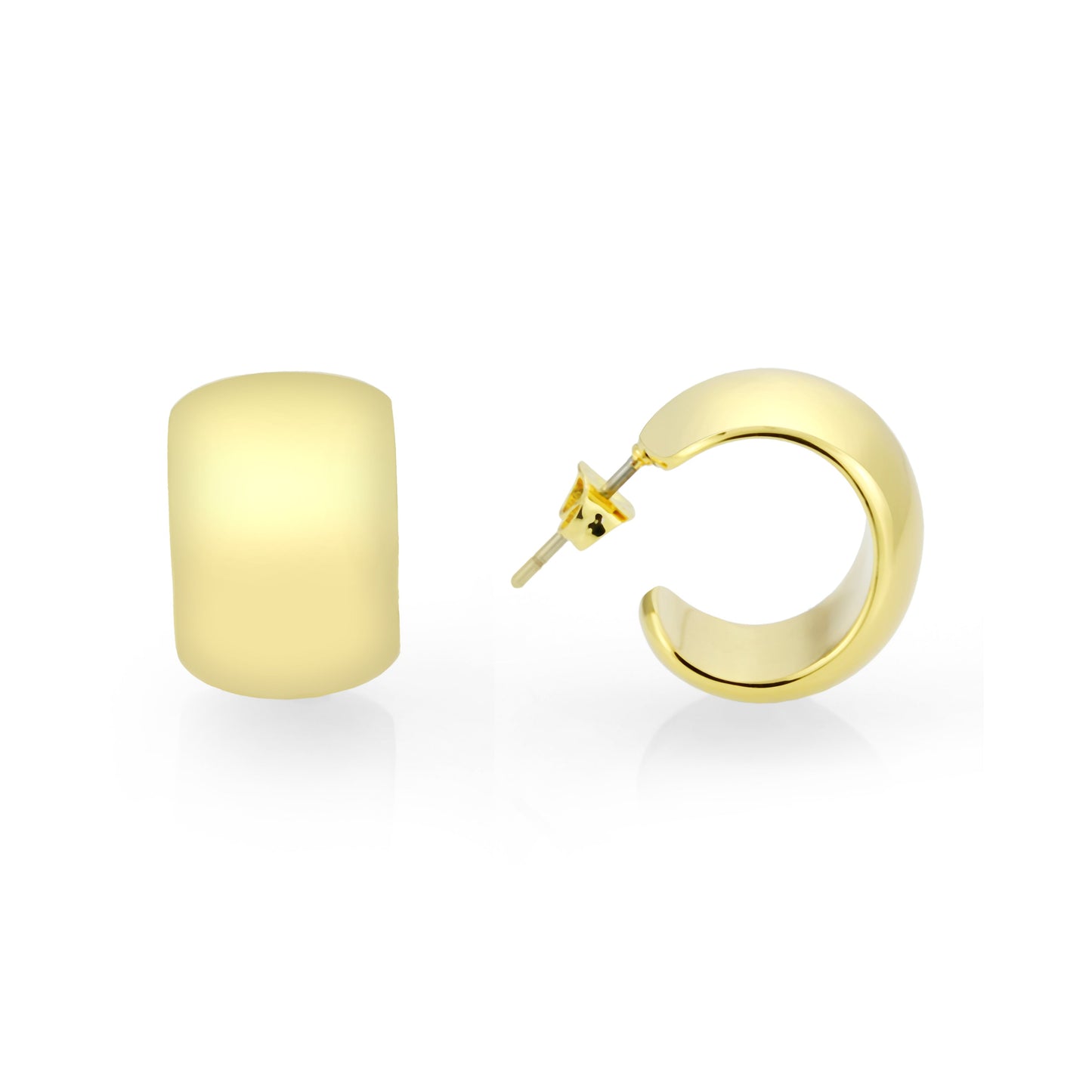 3W1740G - Flash Gold Brass Earring with NoStone in No Stone LuxuryLifeWay Online Store