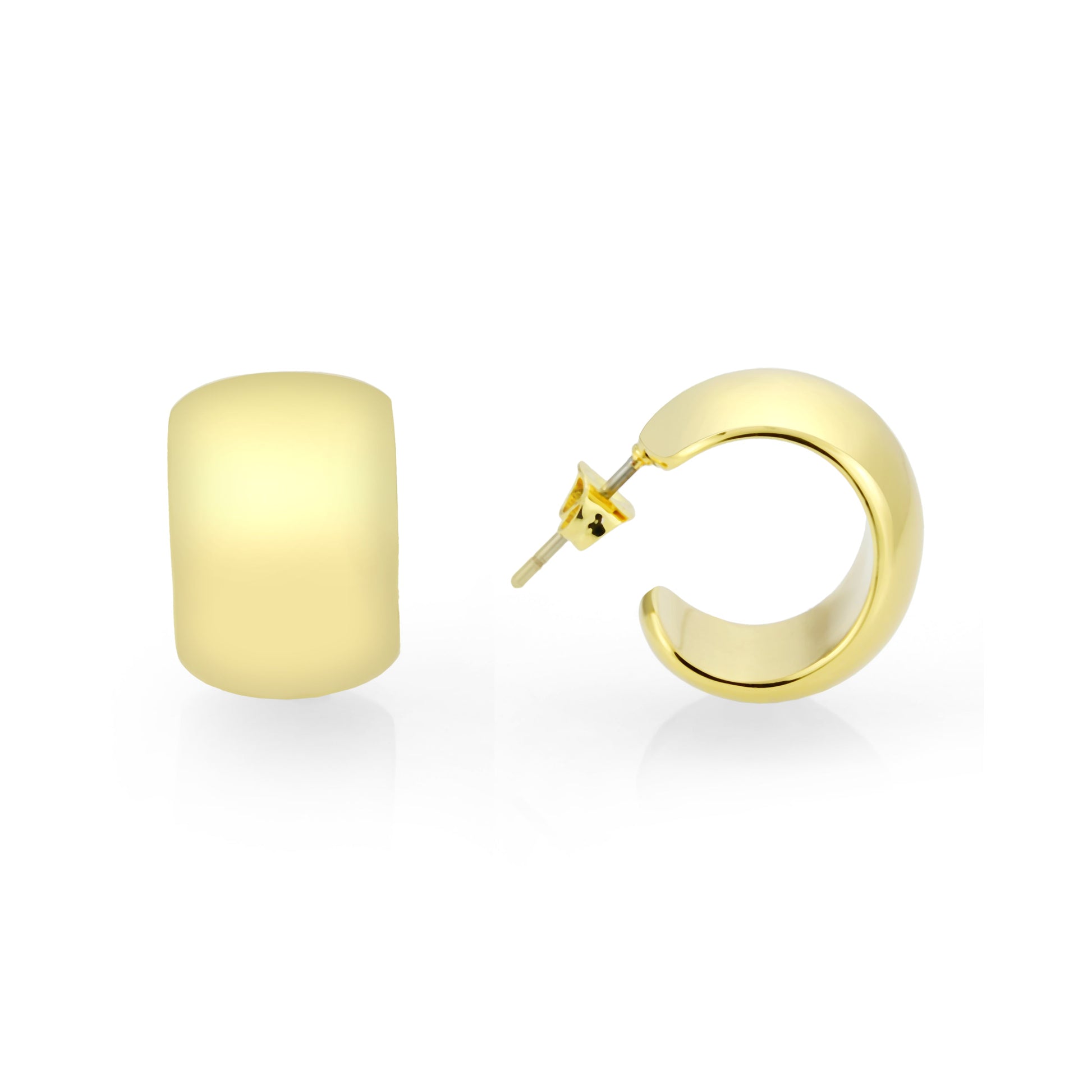 3W1740G - Flash Gold Brass Earring with NoStone in No Stone LuxuryLifeWay Online Store
