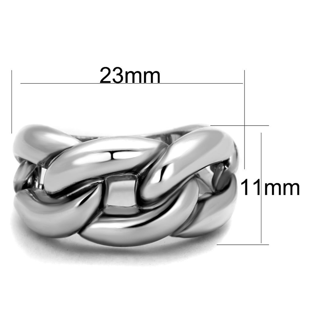 3W874 - Rhodium Brass Ring with No Stone LuxuryLifeWay Online Store