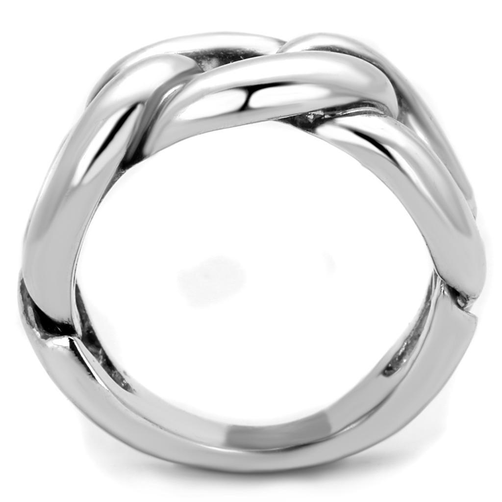 3W874 - Rhodium Brass Ring with No Stone LuxuryLifeWay Online Store