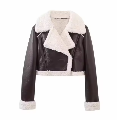 Women's Vintage Faux Leather Jacket Best YouTube Store