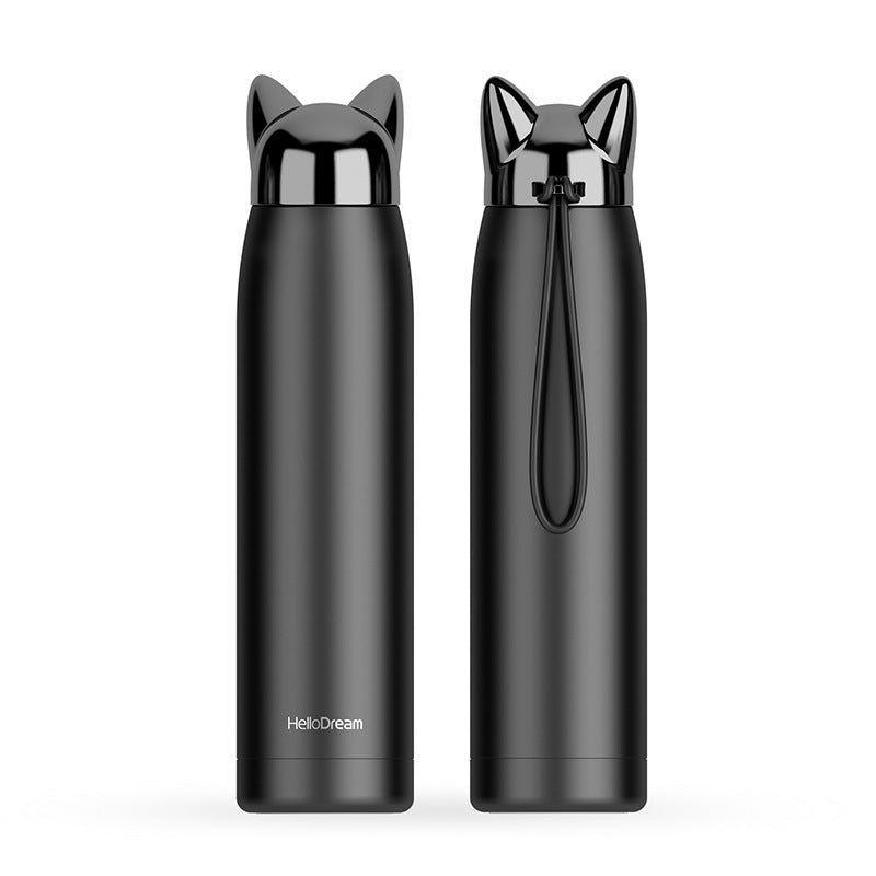 Cartoon Lightning Fox Insulated Water Bottle LadyShow.Store