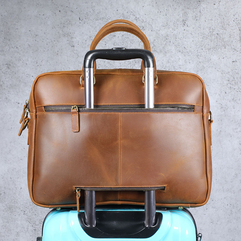 Men's Official Leather Business Handbag LadyShow.Store