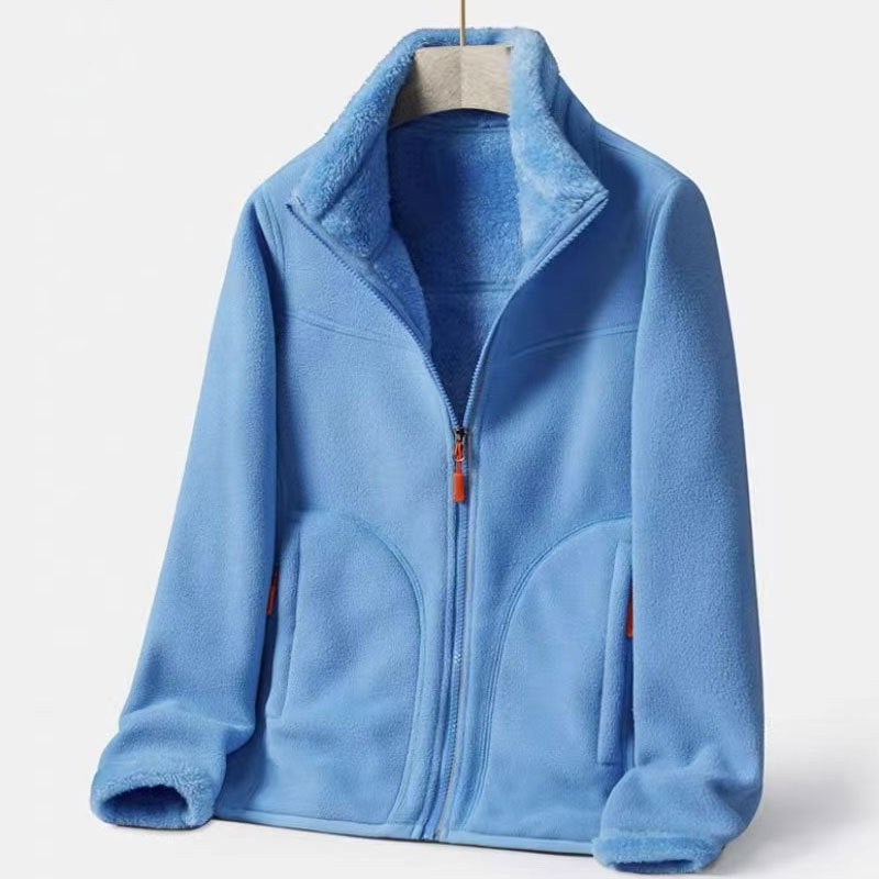 Double-sided Polar Fleece Outdoor Thick Warm Sweater Coat LuxuryLifeWay Online Store