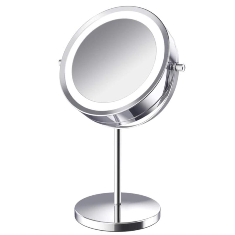 LED Makeup Mirror with 360° Rotation and 10x Magnification LadyShow.Store