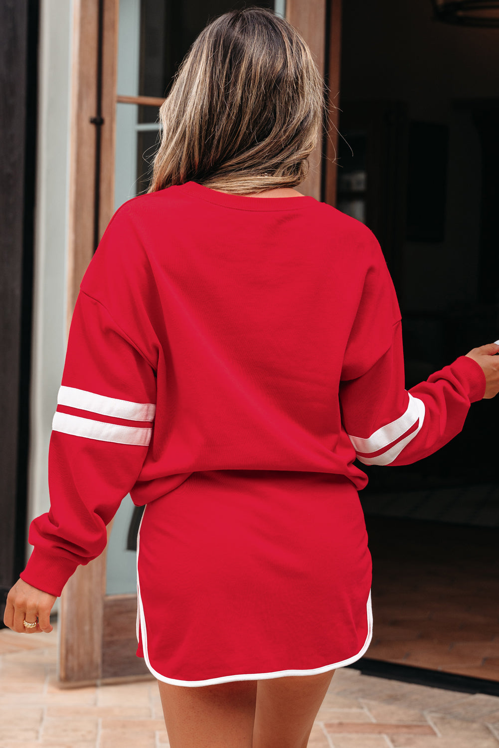 Sophia Shoulder Pullover Mini Skirt LuxuryLifeWay Online Store