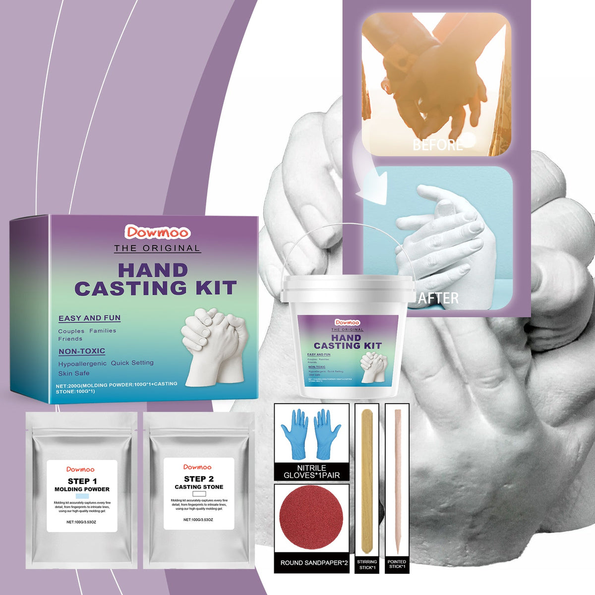 DIY Set Of Hand Mask Powder 1 Set 1box Tri Light Beauty
