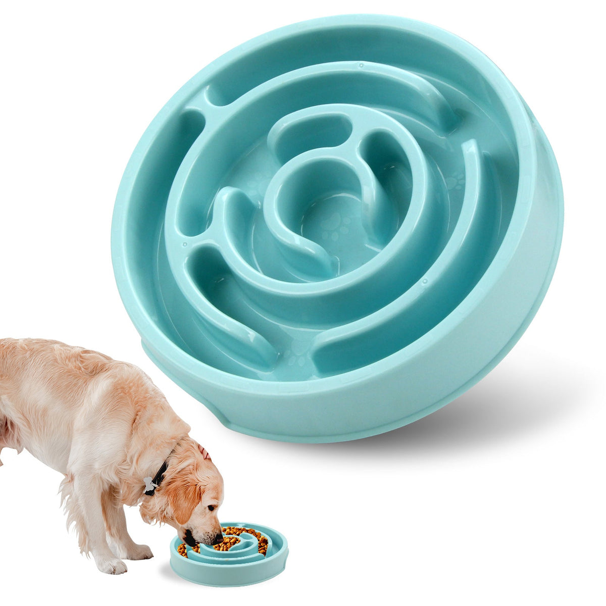 Slow Feeder Dog Bowls Silicone Dog Puzzle Feeder Bowl For Healthy Eating Puppy Slow Feeder Bowl Anti-Choking Dog Slow Feeder Bowls Pets Fashion