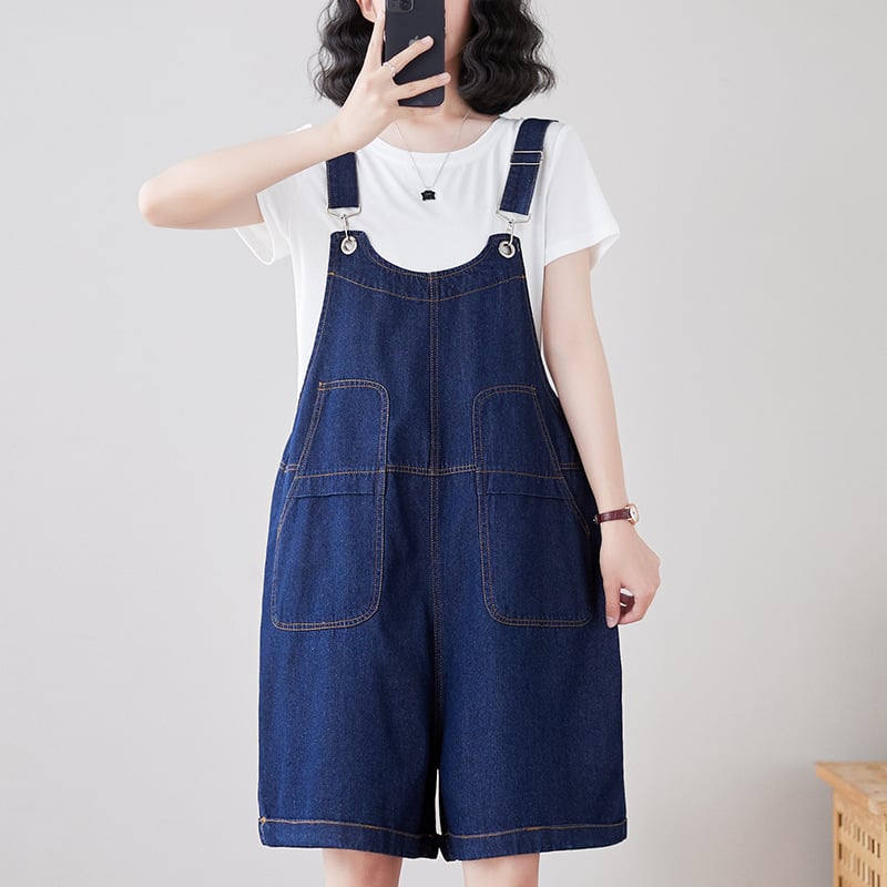 Fashionable Loose Fitting Denim Straps Pi-Mart