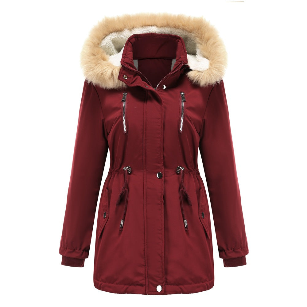 WInter Coat Detachable Hooded Feece Jacket Women LuxuryLifeWay Online Store