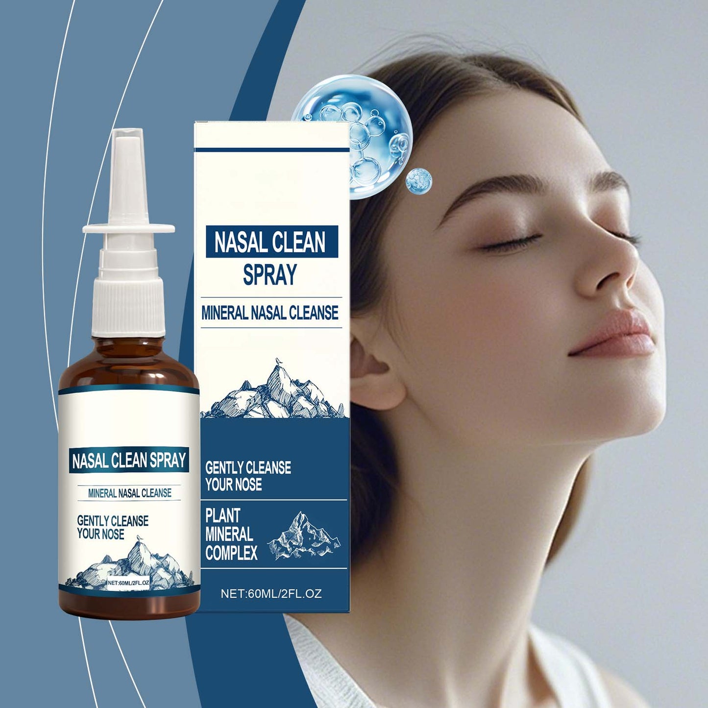Gentle Nasal Cleansing Spray 60ml Tri Light Beauty