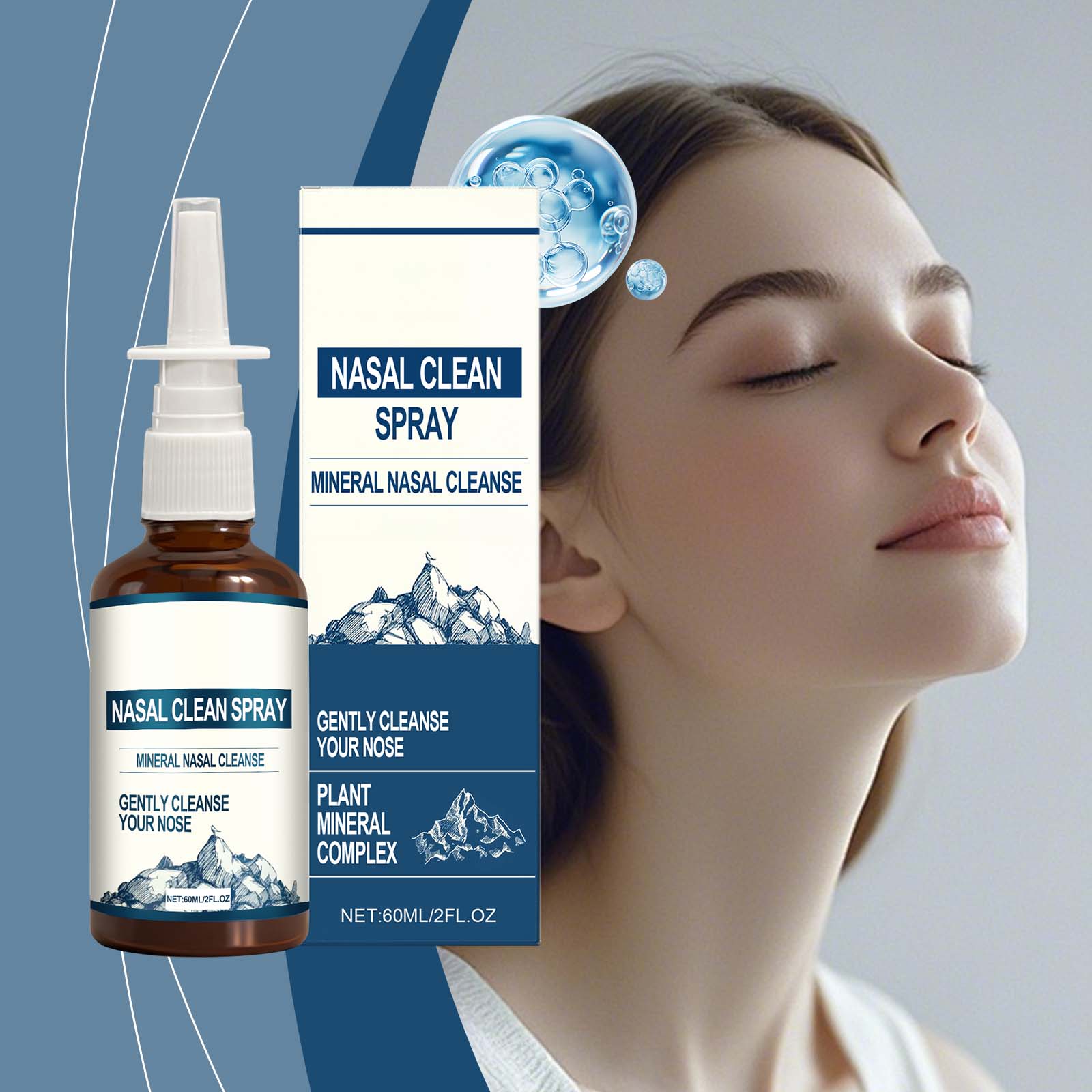 Gentle Nasal Cleansing Spray 60ml Tri Light Beauty