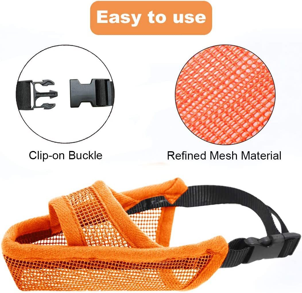 Breathable Mesh Muzzle For Dogs Anti-bite Anti-barking Anti-eating Anti-barking For Large Medium And Small Dogs Pets Fashion