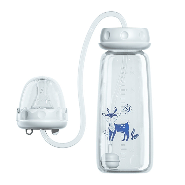 Baby Hand-free Standard Diameter 240ml Feeding Bottle LadyShow.Store