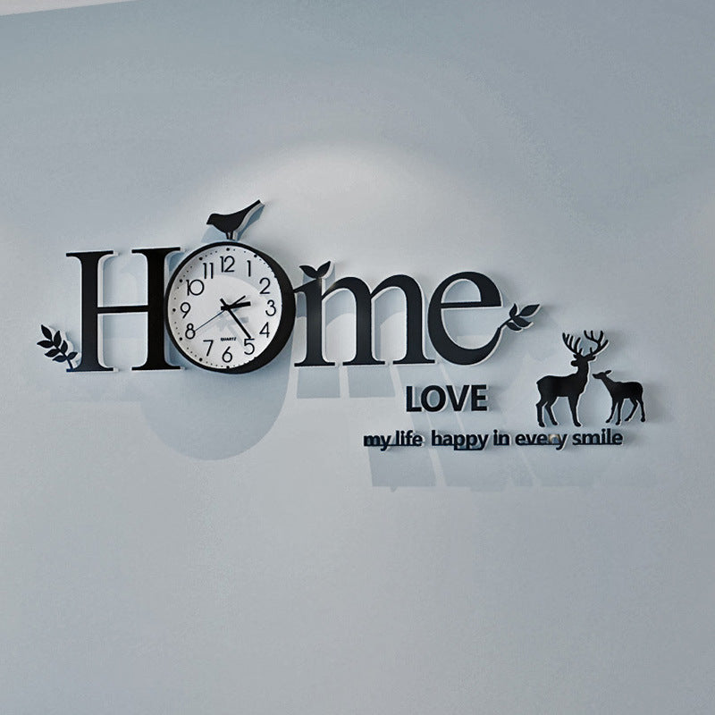 Punch-free Home Creative Personality Silent Wall Clock PearlNestDecor.com