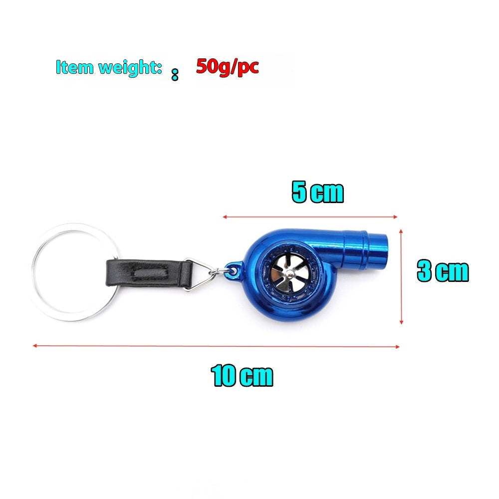 Car Turbo Whistle Modeling Simulation Alloy Metal Keychains LadyShow.Store