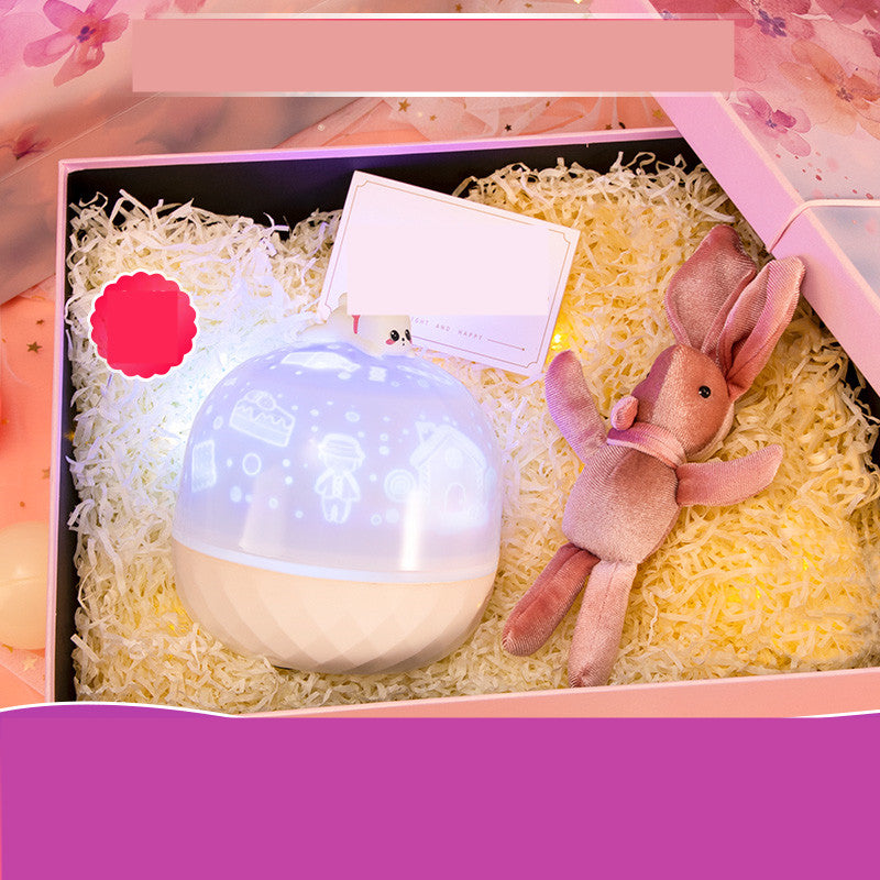 Children's Bedroom Dream Rotating Gypsophila Projection Lamp